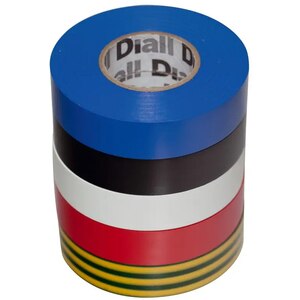 Set banda izolatoare DIALL 100611082, 19 mm x 33 m, 5 buc, multicolor Set banda izolatoare DIALL 100611082, 19 mm x 33 m, 5 buc, multicolor