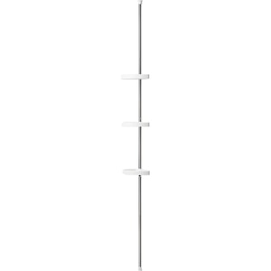 Bara pentru set de dus GOODHOME Koros, cu cosuri din plastic, 130-280 cm, argintiu-alb Bara pentru set de dus GOODHOME Koros, cu cosuri din plastic, 130-280 cm, argintiu-alb