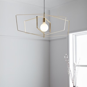 Pendul GOODHOME Nedoki, E27, 42W, IP20, auriu Pendul GOODHOME Nedoki, E27, 42W, IP20, auriu