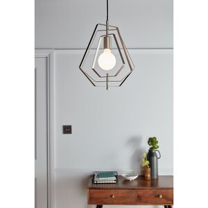 Pendul GOODHOME Nedoki, E27, 42W, argintiu Pendul GOODHOME Nedoki, E27, 42W, argintiu