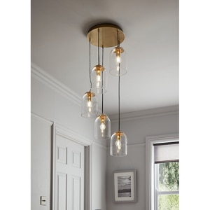Pendul GOODHOME Thestias, E14, 28W, auriu Pendul GOODHOME Thestias, E14, 28W, auriu