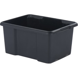 Cutie depozitare SITE, 45.5 x 36.5 x 23 cm, 1 compartiment, negru Cutie depozitare SITE, 45.5 x 36.5 x 23 cm, 1 compartiment, negru