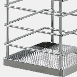 Suport pentru tacamuri Datil GOODHOME, 22.5 x 11.5 cm, otel, argintiu Suport pentru tacamuri Datil GOODHOME, 22.5 x 11.5 cm, otel, argintiu