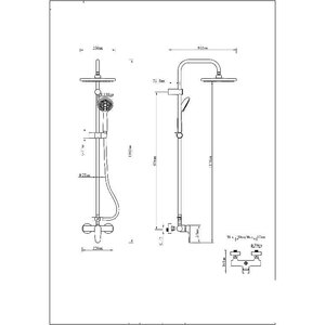 Sistem dus GOODHOME Cavally, 3 functii, crom Sistem dus GOODHOME Cavally, 3 functii, crom
