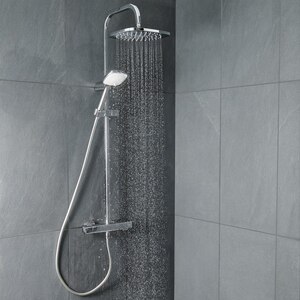 Sistem dus GOODHOME Teesta, termostat, 1 functie, argintiu Sistem dus GOODHOME Teesta, termostat, 1 functie, argintiu