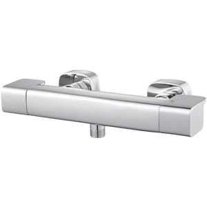 Baterie dus GOODHOME Teesta, termostat, alama, argintiu Baterie dus GOODHOME Teesta, termostat, alama, argintiu