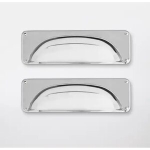 Set manere GOODHOME Juniper, aliaj de zinc, 9.6 cm, argintiu, 2 bucati Set manere GOODHOME Juniper, aliaj de zinc, 9.6 cm, argintiu, 2 bucati