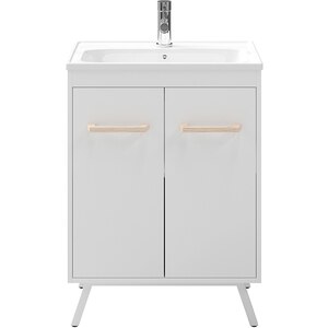 Masca lavoar GOODHOME Ladoga, 60 x 36 x 81 cm, alb mat Masca lavoar GOODHOME Ladoga, 60 x 36 x 81 cm, alb mat