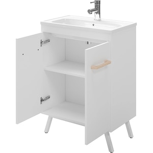 Masca lavoar GOODHOME Ladoga, 60 x 36 x 81 cm, alb mat Masca lavoar GOODHOME Ladoga, 60 x 36 x 81 cm, alb mat
