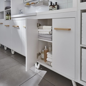 Masca lavoar GOODHOME Ladoga, 60 x 36 x 81 cm, alb mat Masca lavoar GOODHOME Ladoga, 60 x 36 x 81 cm, alb mat