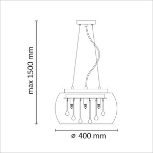 Pendul, sticla, 6 x g8 Romeo Pendul, sticla, 6 x g8 Romeo