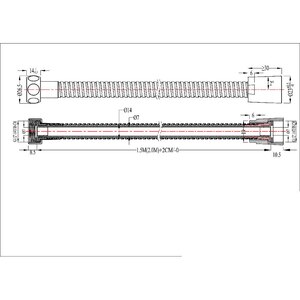 Furtun de dus 100851267, 1.5 m, argintiu Furtun de dus 100851267, 1.5 m, argintiu