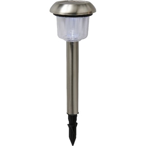 Lampa solara LED RGB, 0.02 W, 39.3 cm, otel inoxidabil, argintiu Lampa solara LED RGB, 0.02 W, 39.3 cm, otel inoxidabil, argintiu