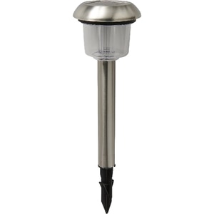 Lampa solara LED RGB, 0.02 W, 39.3 cm, otel inoxidabil, argintiu Lampa solara LED RGB, 0.02 W, 39.3 cm, otel inoxidabil, argintiu