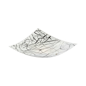 Plafoniera KLAUSEN Elysia 400 KL5811, 15W, E27, alb-negru Plafoniera KLAUSEN Elysia 400 KL5811, 15W, E27, alb-negru