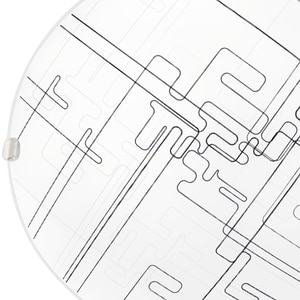 Plafoniera KLAUSEN Tetrix 30 LY-6069, E27, 15W, IP20, alb-negru Plafoniera KLAUSEN Tetrix 30 LY-6069, E27, 15W, IP20, alb-negru