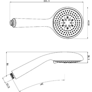 Para dus GOODHOME Cavally, 3 functii, argintiu Para dus GOODHOME Cavally, 3 functii, argintiu