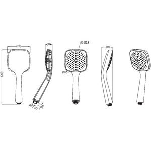 Para dus GOODHOME Teesta, 1 functie, argintiu Para dus GOODHOME Teesta, 1 functie, argintiu