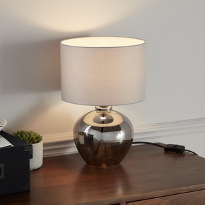 Veioza GOODHOME Marietaz, 1 bec incandescent, 42W, E14, gri Veioza GOODHOME Marietaz, 1 bec incandescent, 42W, E14, gri