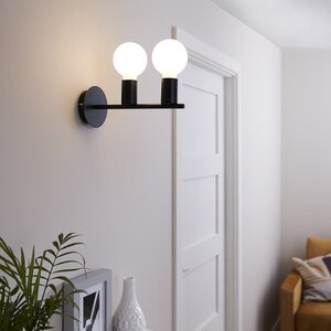 Aplica GOODHOME Darrah, 120W, E27, IP20, negru Aplica GOODHOME Darrah, 120W, E27, IP20, negru