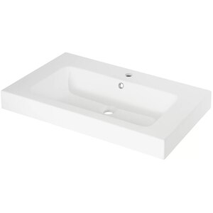 Lavoar baie GOODHOME Duala, rasina, 80 x 45 cm, alb mat Lavoar baie GOODHOME Duala, rasina, 80 x 45 cm, alb mat
