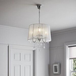 Pendul cu 3 becuri GOODHOME Hovland, E14, 40W, IP20, argintiu Pendul cu 3 becuri GOODHOME Hovland, E14, 40W, IP20, argintiu