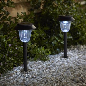 Lampa solara LED, 0.01 W, 300 mAh, 10000 K, plastic, negru Lampa solara LED, 0.01 W, 300 mAh, 10000 K, plastic, negru