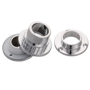 Suport bara dulap Suki 6280223, plastic, 25 mm, crom Suport bara dulap Suki 6280223, plastic, 25 mm, crom