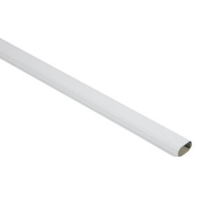 Bara dulap, otel, 200x3x1.5 cm, alb Bara dulap, otel, 200x3x1.5 cm, alb