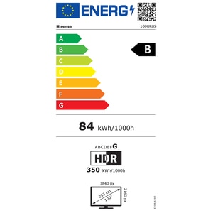 Televizor RGB Mini-LED ULED Smart HISENSE 100UR8S, Ultra HD 4K, HDR, 253cm Televizor RGB Mini-LED ULED Smart HISENSE 100UR8S, Ultra HD 4K, HDR, 253cm
