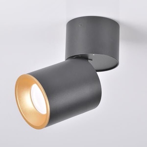 Spot LED POLUX Astra 314048, GU10, 5.5W, negru-auriu Spot LED POLUX Astra 314048, GU10, 5.5W, negru-auriu