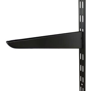 Vergea verticala cu fante duble FORM, 200 cm, negru mat Vergea verticala cu fante duble FORM, 200 cm, negru mat
