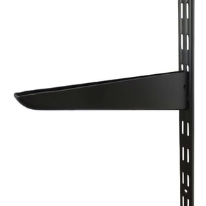 Vergea cu fante duble FORM, otel, 50 x 2.6 x 12 cm, negru mat Vergea cu fante duble FORM, otel, 50 x 2.6 x 12 cm, negru mat