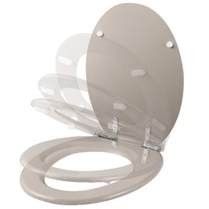 Capac WC GOODHOME Pilica, inchidere lenta, MDF, bej Capac WC GOODHOME Pilica, inchidere lenta, MDF, bej