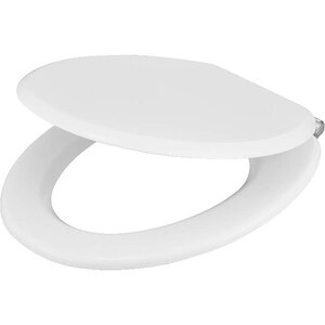 Capac WC GOODHOME Pilica, inchidere lenta, MDF, alb Capac WC GOODHOME Pilica, inchidere lenta, MDF, alb