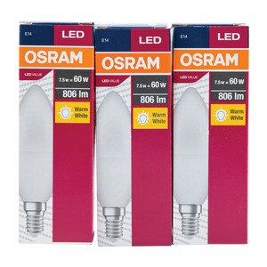 Set 3Buc Bec Led Value Clb60 7W Osram Set 3Buc Bec Led Value Clb60 7W Osram