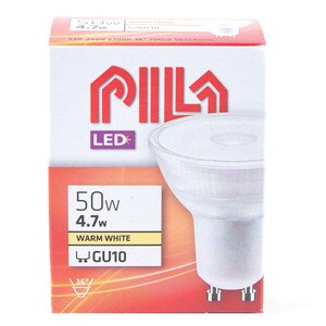 Bec LED, GU10, 50W, 2700K, model 36D Pila Bec LED, GU10, 50W, 2700K, model 36D Pila