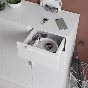 Maner GOODHOME Atomia, otel, 16.5 cm, alb Maner GOODHOME Atomia, otel, 16.5 cm, alb