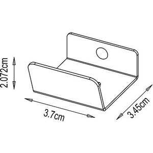 Maner GOODHOME Atomia, otel, 3.7 cm, 2 bucati, negru mat Maner GOODHOME Atomia, otel, 3.7 cm, 2 bucati, negru mat