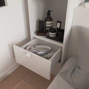 Maner GOODHOME Atomia, otel, 3.7 cm, 2 bucati, alb Maner GOODHOME Atomia, otel, 3.7 cm, 2 bucati, alb