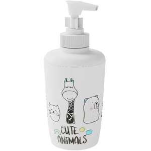 Dispenser sapun lichid GOODHOME Kids, 200 ml, Polipropilena, alb Dispenser sapun lichid GOODHOME Kids, 200 ml, Polipropilena, alb