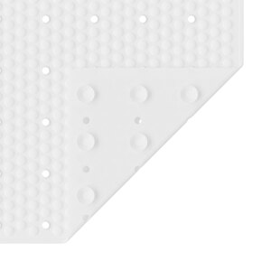 Covoras baie Glooma GoodHome, 50 x 50 cm, alb Covoras baie Glooma GoodHome, 50 x 50 cm, alb