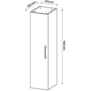 Dulap baie Aruna, 27.5 x 32 x 112 cm, alb Dulap baie Aruna, 27.5 x 32 x 112 cm, alb