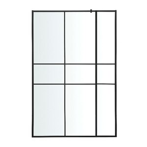 Paravan dus walk-in GOODHOME Ahti, aluminiu, sticla securizata 6mm, 119 x 195 cm, profil negru Paravan dus walk-in GOODHOME Ahti, aluminiu, sticla securizata 6mm, 119 x 195 cm, profil negru