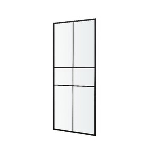 Paravan dus GOODHOME Ahti Black Stripes, aluminiu, sticla securizata 6mm, 80 x 195 cm, profil negru Paravan dus GOODHOME Ahti Black Stripes, aluminiu, sticla securizata 6mm, 80 x 195 cm, profil negru