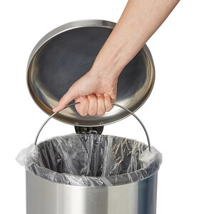 Cos de gunoi Gerra COOKE & LEWIS, 30l, cu pedala, otel inoxidabil, argintiu Cos de gunoi Gerra COOKE & LEWIS, 30l, cu pedala, otel inoxidabil, argintiu