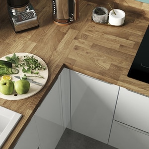 Blat bucatarie GOODHOME, 300 x 62 x 3.8 cm, PAL, maro honey Blat bucatarie GOODHOME, 300 x 62 x 3.8 cm, PAL, maro honey