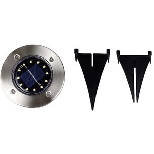 Set 6 lampi solare LED, 0.04 W, IP65, metal, argintiu Set 6 lampi solare LED, 0.04 W, IP65, metal, argintiu