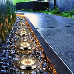 Set 6 lampi solare LED, 0.04 W, IP65, metal, argintiu Set 6 lampi solare LED, 0.04 W, IP65, metal, argintiu