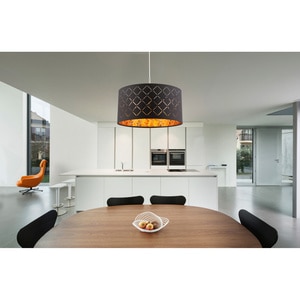 Lustra tip pendul, Negru/Auriu, 60 W, 1 x E27 Globo Clarke Lustra tip pendul, Negru/Auriu, 60 W, 1 x E27 Globo Clarke